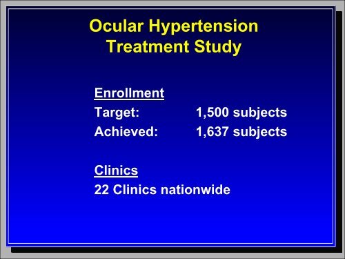 View PowerPoint Presentation - Vision Research Coordinating Center