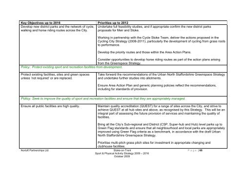 Stoke-on-trent sport and physical activity strategy 2009-2016