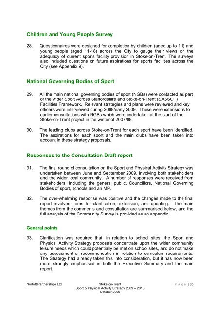 Stoke-on-trent sport and physical activity strategy 2009-2016