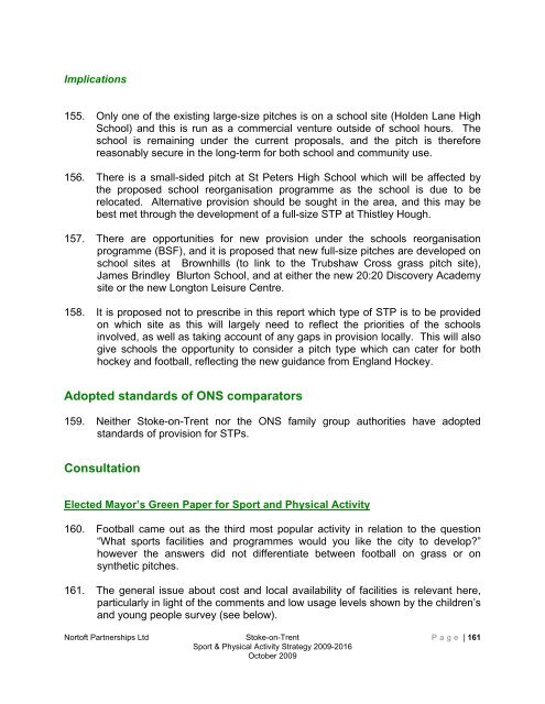 Stoke-on-trent sport and physical activity strategy 2009-2016