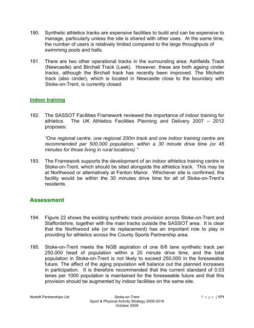 Stoke-on-trent sport and physical activity strategy 2009-2016