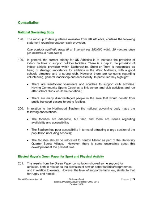 Stoke-on-trent sport and physical activity strategy 2009-2016