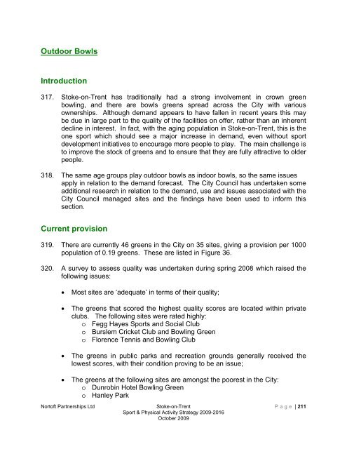 Stoke-on-trent sport and physical activity strategy 2009-2016