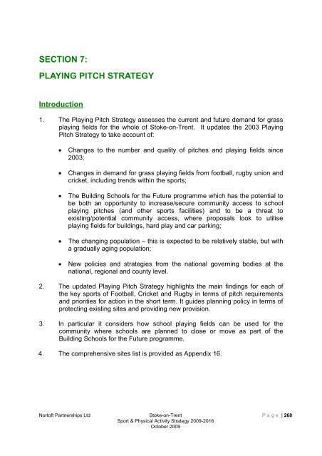 Stoke-on-trent sport and physical activity strategy 2009-2016