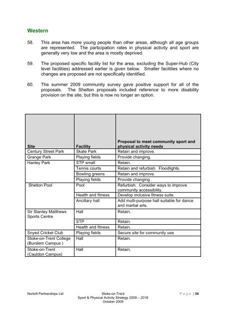 Stoke-on-trent sport and physical activity strategy 2009-2016