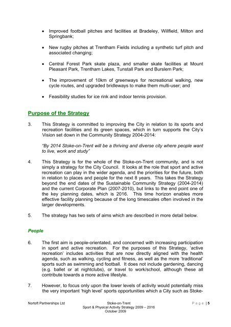 Stoke-on-trent sport and physical activity strategy 2009-2016