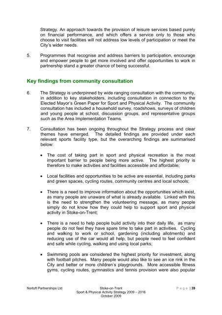 Stoke-on-trent sport and physical activity strategy 2009-2016