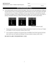 Open Response Equivalent Fractions