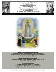 Sunday, 8:00 am - Immaculate Conception Church, Buhl, ID