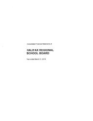 HALIFAX REGIONAL SCHOOL BOARD - Government of Nova Scotia
