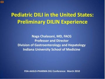 Pediatric DILI in the United States: Preliminary DILIN ... - AASLD