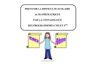 Programmes CM2 et 6Ã¨me