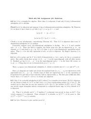 Math 461/561 Assignment #5- Solutions 6.3 Let L be a complex Lie ...