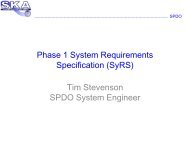 Phase 1 System Requirement Specification - The Square Kilometre ...