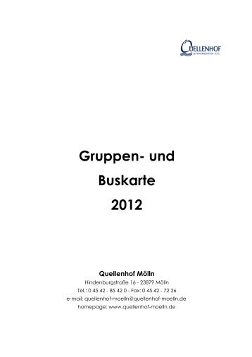Gruppen- und Buskarte 2012 - Quellenhof