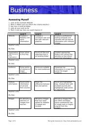 Self Assessment sheet - James Abela ELT