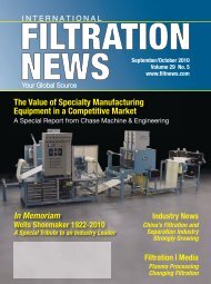 The Value of Specialty Manufacturing Equipment in ... - Filtration News
