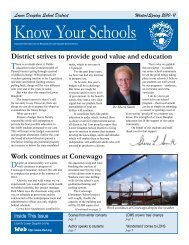 Know Your Schools newsletter - Winter 2010-11 - Lower Dauphin ...
