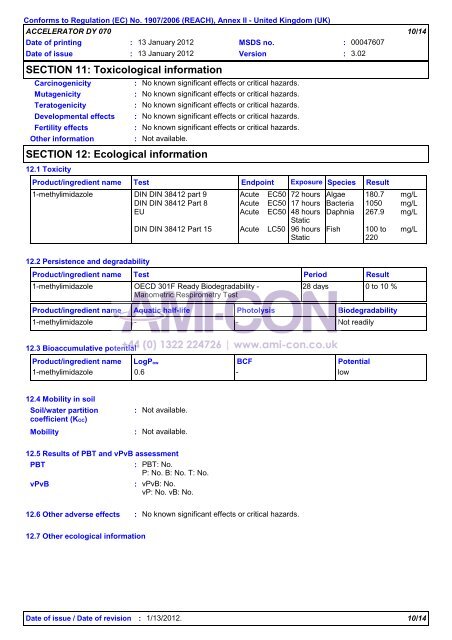 4412 ACCELERATOR DY 070 (English (GB)) Huntsman ... - AMI-CON