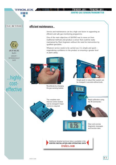 gas sensor/ transmitter - Trolex