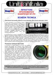 rifrattore apocromatico sharpstar 107-ph scheda tecnica - Unitron Italia