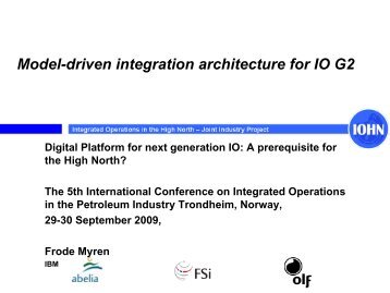 ISO 15926 - Integrated Operations 2013