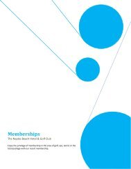 Memberships - Naples Beach Hotel & Golf Club