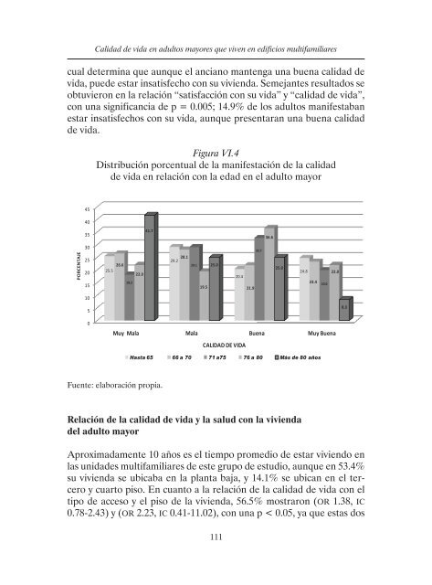 Condiciones sociales y calidad de vida en el adulto mayor ...