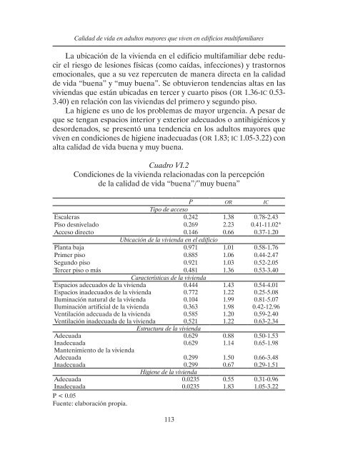 Condiciones sociales y calidad de vida en el adulto mayor ...