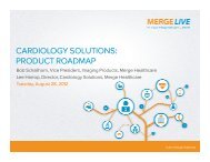 cardiology solutions: product roadmap - Merge Healthcare