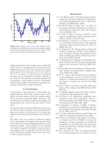 A High Accuracy Magnetostrictive Linear Position Sensor