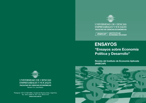 "Ensayos sobre Economía Política y Desarrollo" (PDF) - UCES