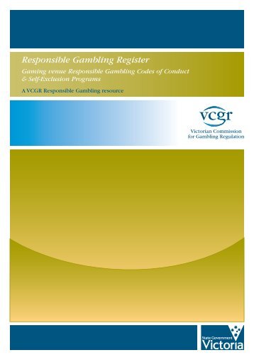 Responsible Gambling Register - Victorian Commission for ...