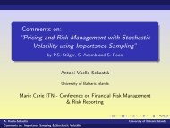 Comments on - Marie Curie ITN on Risk Management and Risk ...