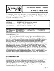 Course Outline Format - School of Social Work - University of British ...