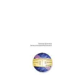 Australian Government Technical Interoperability Framework