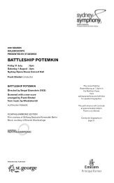 BATTLESHIP POTEMKIN - Sydney Symphony Orchestra