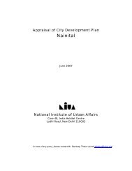 Appraisal of City Development Plan: Nainital - JnNURM