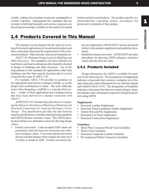 1996 LRFD Manual for Engineered Wood Construction