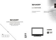 LC-32SH340E Operation-Manual SE IT - Sharp