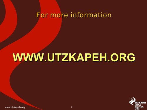 Utz Kapeh Foundation - Duurzaam Ondernemen