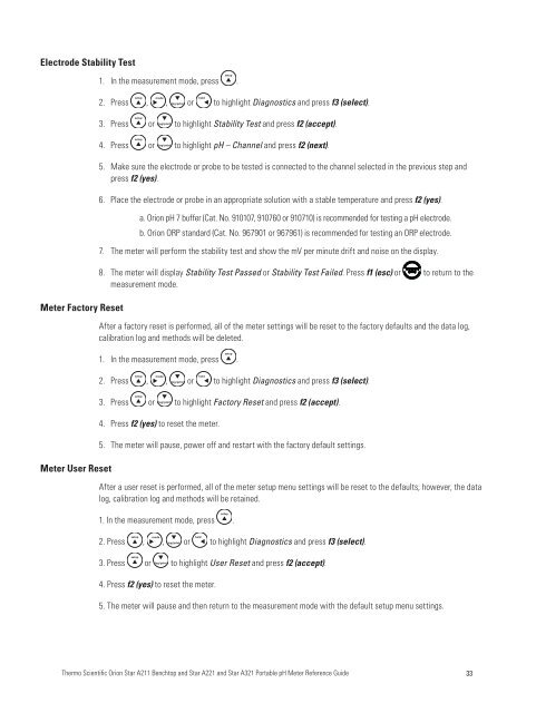 Thermo Scientific Orion Star A221 Reference Guide - Geotech ...