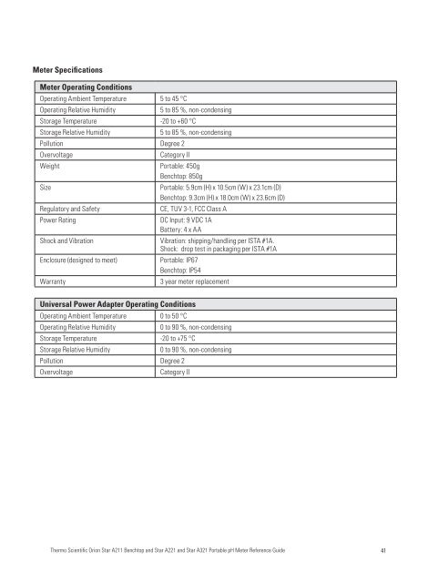 Thermo Scientific Orion Star A221 Reference Guide - Geotech ...