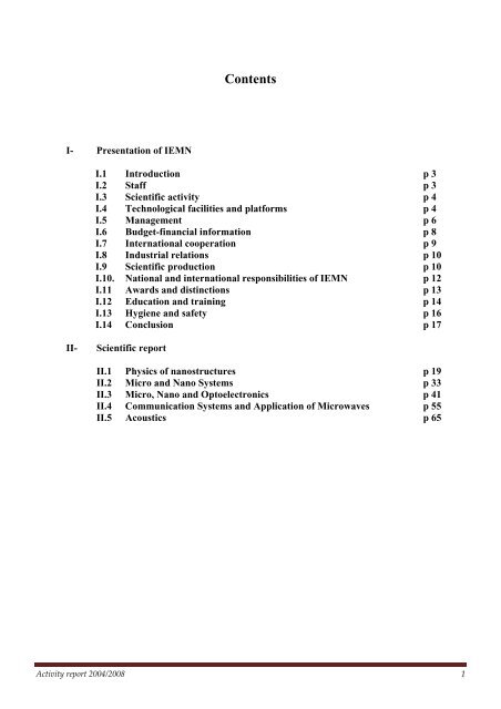 Activity Report 2004-2008 (3,5 MB â 1st - IEMN