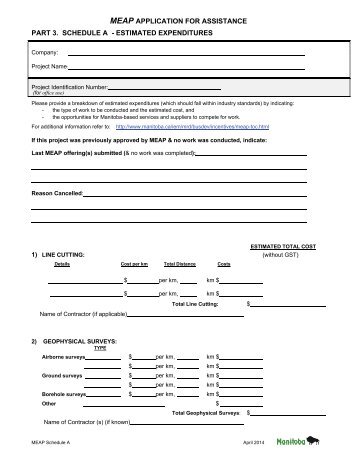 Schedule A non-fillable form (PDF)