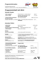 Programminformation - Schmidts Tivoli