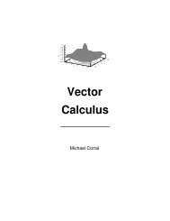 Vector Calculus - Emory University