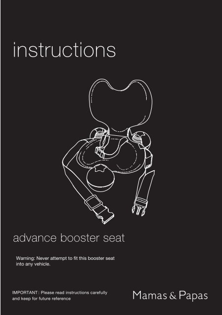 Advance Booster Seat Inst. V1 - Mamas & Papas