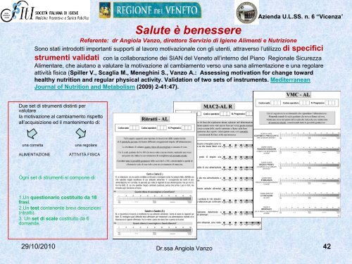 La prevenzione dell'obesitÃ . Buone pratiche a livello ... - CCM Network