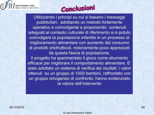 La prevenzione dell'obesitÃ . Buone pratiche a livello ... - CCM Network